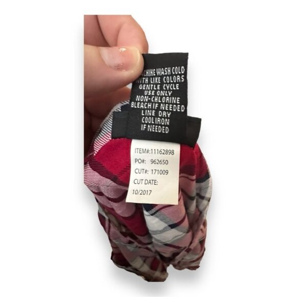 Women’s torrid 1 Beet Red Plaid Emma Babydoll Challis Button Front Tunic 14 16 - Picture 11 of 12